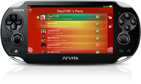 PS Vita System Cross Game Chat